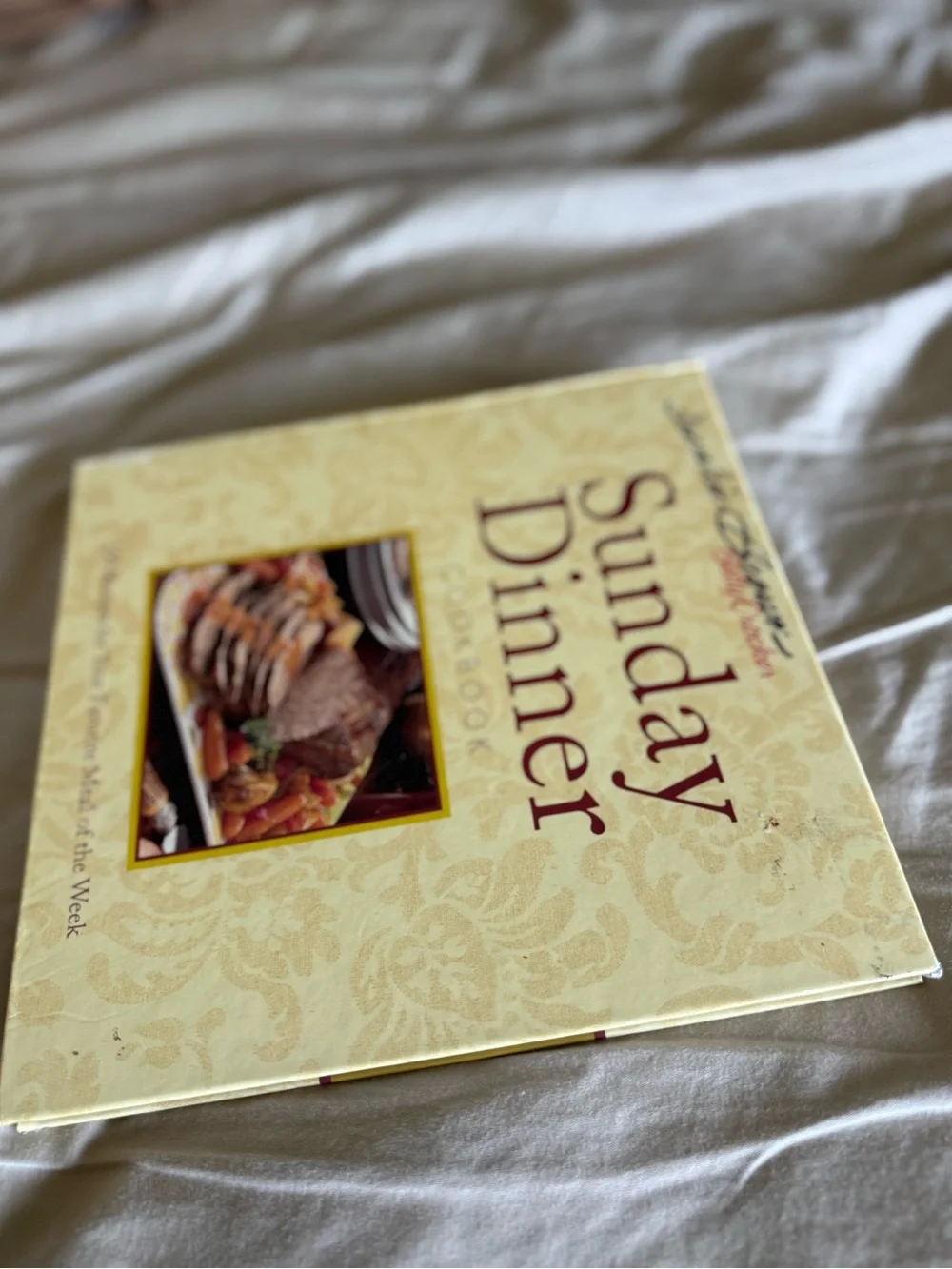 Betty Crocker Sunday Dinner Cookbook - Cream Cover with Food Photo